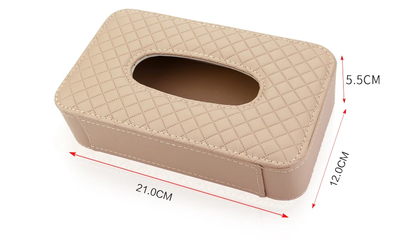 Caixa de Papel para Pendurar Retângulo de Viseira Caixa de Couro para Lenços de Carro Suporte para Papel Recipiente Toalha Guardanapo 9 High Quality Automóveis e motos