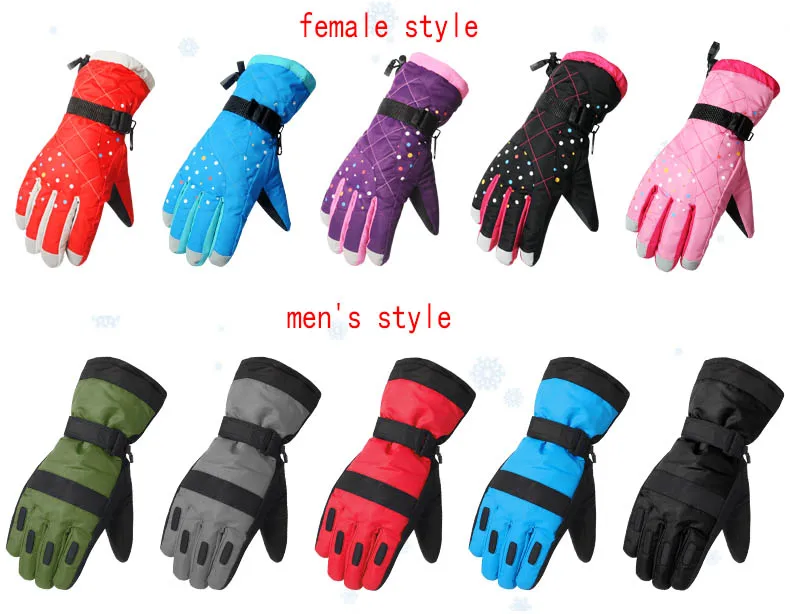 Glv821 winter ski font b gloves b font Waterproof windproof thickening cycling font b gloves b