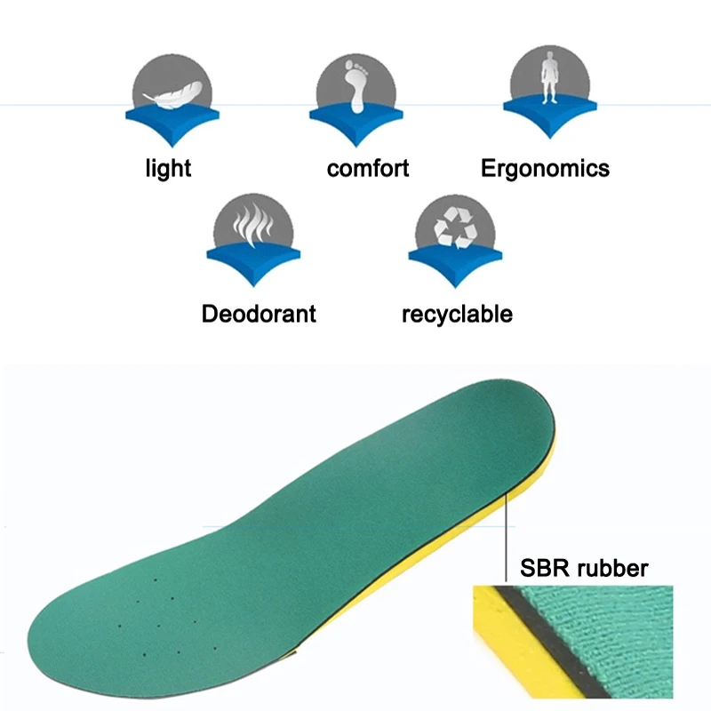 Insoles for shoes comfortable shoe insoles shock absorptions orthopedic men and women pads soft and thin for feet care insoles