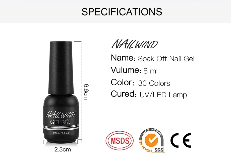 Гель nailwind лак набор все для маникюра Полупостоянный гель uv Vernis светодиодный гель лак удаляющийся замачиванием лак для ногтей