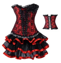 Women Lace Corselet Waist Corsets Top Sexy Slimming Corsetlet Lace Steampunk Corset Dress Gothic Corset Dress