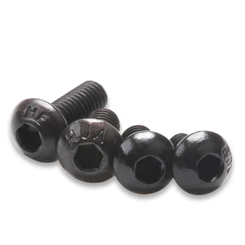 

300Pcs/Box M3 Black Round Head Carbon Steel Hexagon Socket Screws Bolts Nuts Kit Flat Spring Washers Gasket Hardware Accessories
