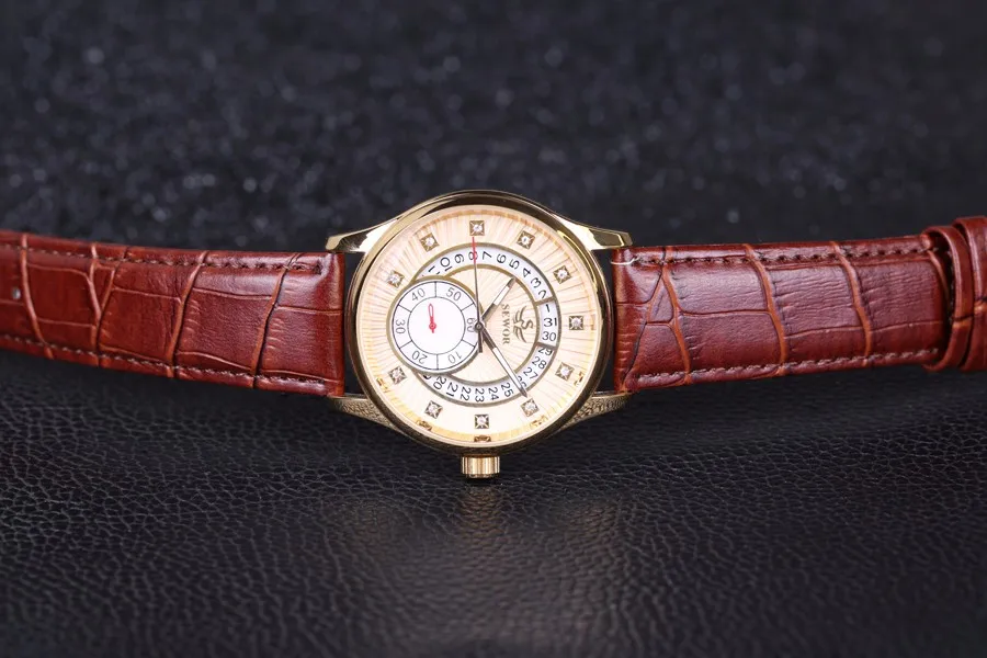 SEWOR Королевский бриллиантовый дизайн Топ люксовый бренд бизнес Мужские часы Дата раттрапанте часы автоматические механические часы кожаный ремешок