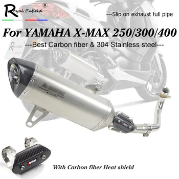 

X-max 250 300 slip-on Exhaust Full system motorcycle exhaust mid pipe down pipe muffler for yamaha xmax 250 300 2017 18