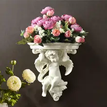 Европейский стены смолы ваза Ангел творческий дом гостиная спальня стены стикеры подвесная ваза украшения 3D стерео росписи