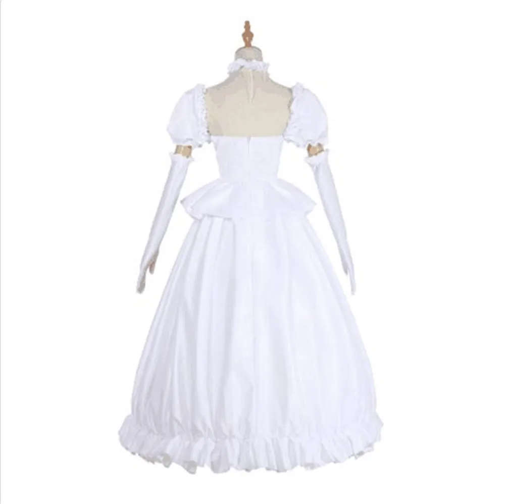Boosette Косплей Костюм боузетт косплей принцесса Купа белый костюм женское длинное платье бальное платье ретро средневековое платье