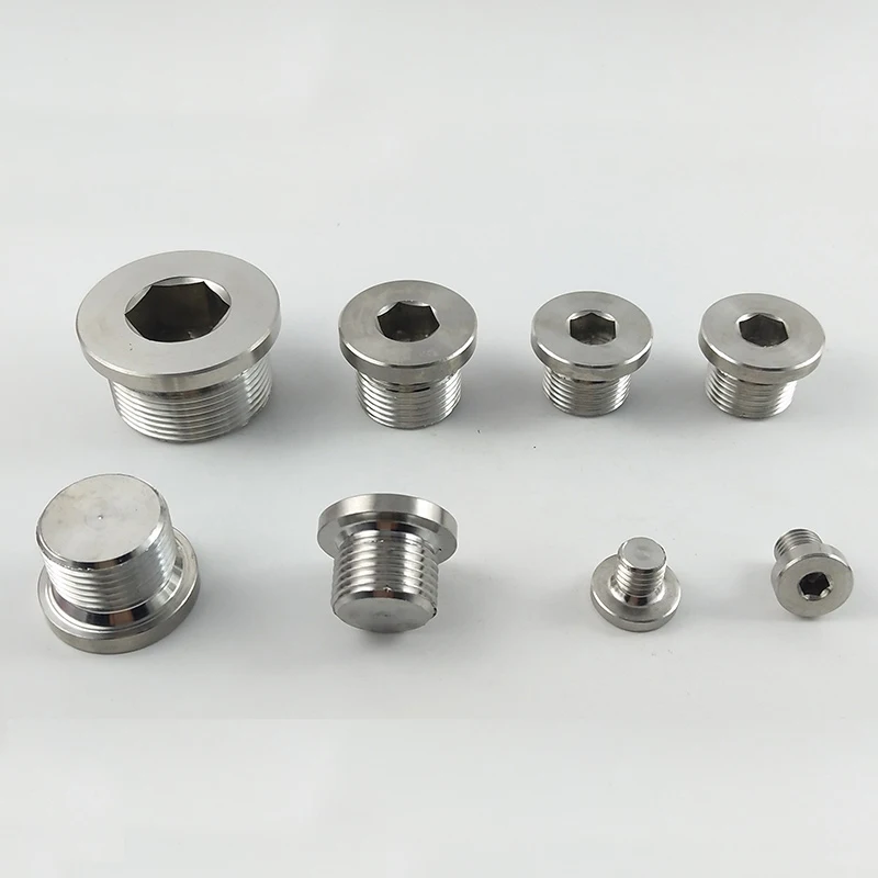 304 Stainless Steel Plug M8 M10 M12 M14 M16 M20 Hexagon Flanged Surface