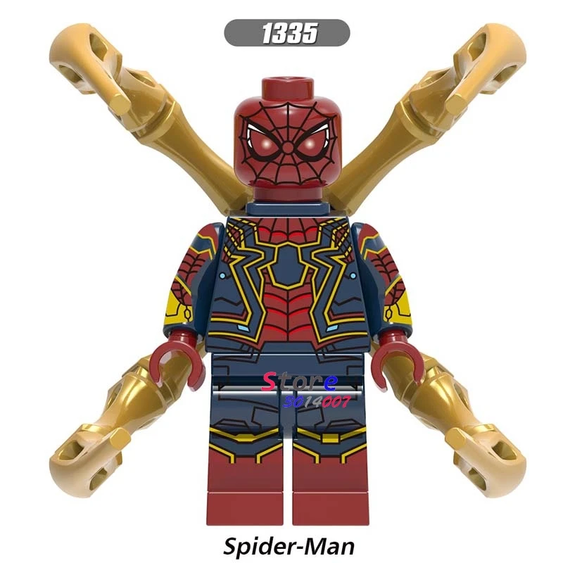 Один фильм Marvel Человек-паук вдали от дома яд призрак всадник Человек-паук Mysterio строительные блоки детские игрушки - Цвет: XH1335