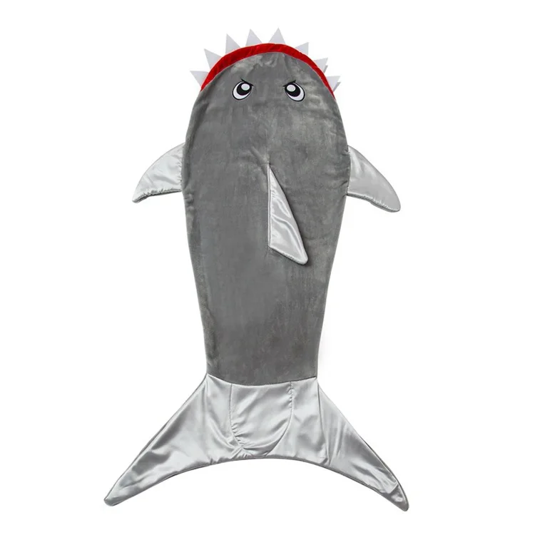 

2-12Y kids fleece blanket animal shark children sleeping sack mermaid tail blanket baby infant blanket sleep sack birthday gift