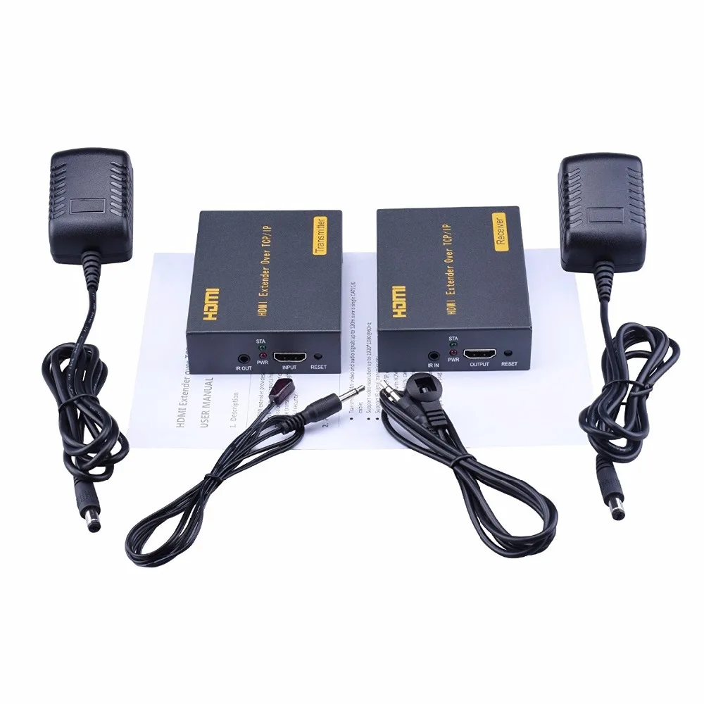 

ZY-DT103A 150m HDMI Over IP Extender With IR Via UTP/STP CAT5e CAT6 Rj45 Cable 1080P HDMI LAN Extender Work Like HDMI Splitter