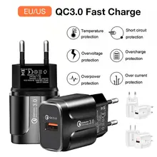 18W QC3.0 Fast Charge PD Charger USB Fast Charging For iPhone Xiaomi Huawei Samsung Tablet PC Power Adapter 18W QC3.0 Fast Charge PD Charger USB Fast Charging For iPhone Xiaomi Huawei Samsung Tablet PC Power Adapter