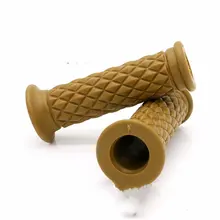 3 цвета 7/" 22 мм Универсальный мотоцикл ручная, Резиновая, гелевая акустическая система конец темно-коричневый светло-коричневый черный