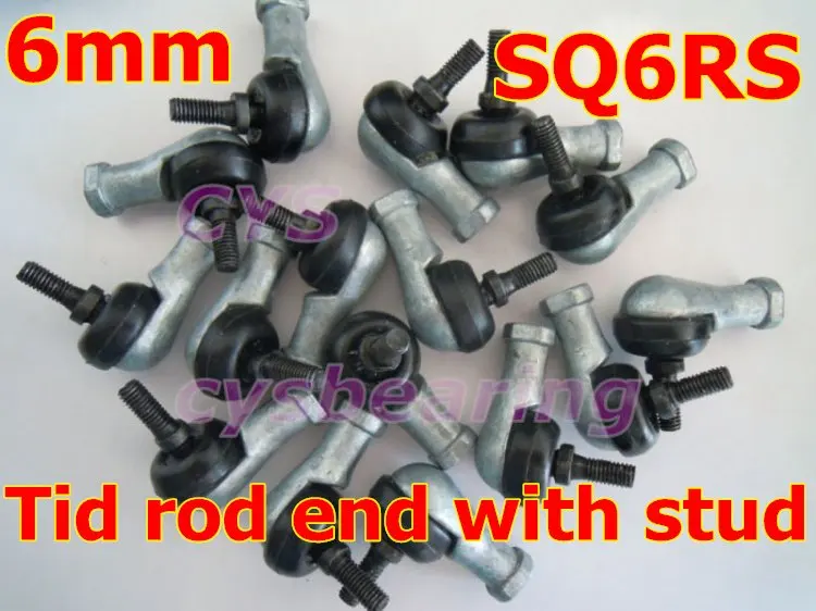 

High precision SQ6RS M6x1 spherical plain bearing rod end with ball stud, winding shape ball joint rod ends