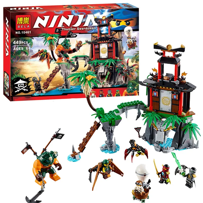 Совместимость Legoe giftse 482 шт. Phantom Тигр вдова River Island собраны Ninjagoe Гром Мечник