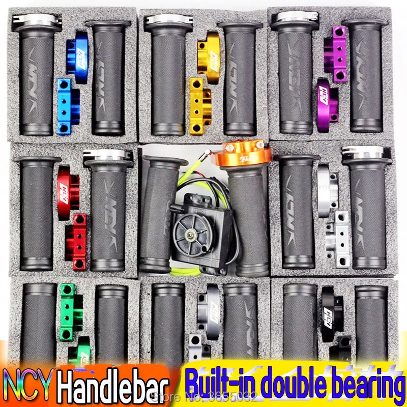 

NCY Motorcycle Grips/throttle Cnc With Bearing Inside 22mm Handlebar Scooter Modify For Honda Yamaha Built-in double bearing