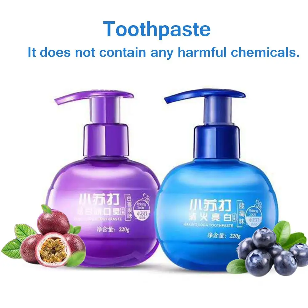 

Fluoride-Free Toothpaste Whitening Teeth Natural Baking Soda Toothpaste Dental Oral Care Remove Stain Anti Antibacterial