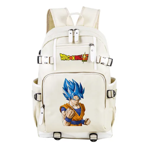Style 11 Dragon Ball Z Son Goku бежевая сумка для книг рюкзак для ноутбука вещевой мешок для путешествий школьная сумка, рюкзак для мальчиков и девочек дневной пакет с usb-портом - Цвет: Style 11