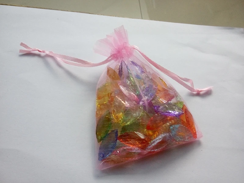 

1000pcs 10*15 Pink gift bags for jewelry/wedding/christmas/birthday Organza Bags with handles Packaging Yarn bag