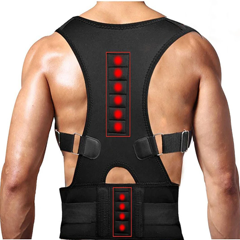 

Adjustable Back Posture Corrector Magnetic Therapy Posture Corrector Brace Shoulder Back Brace Support Belt NO Slouching
