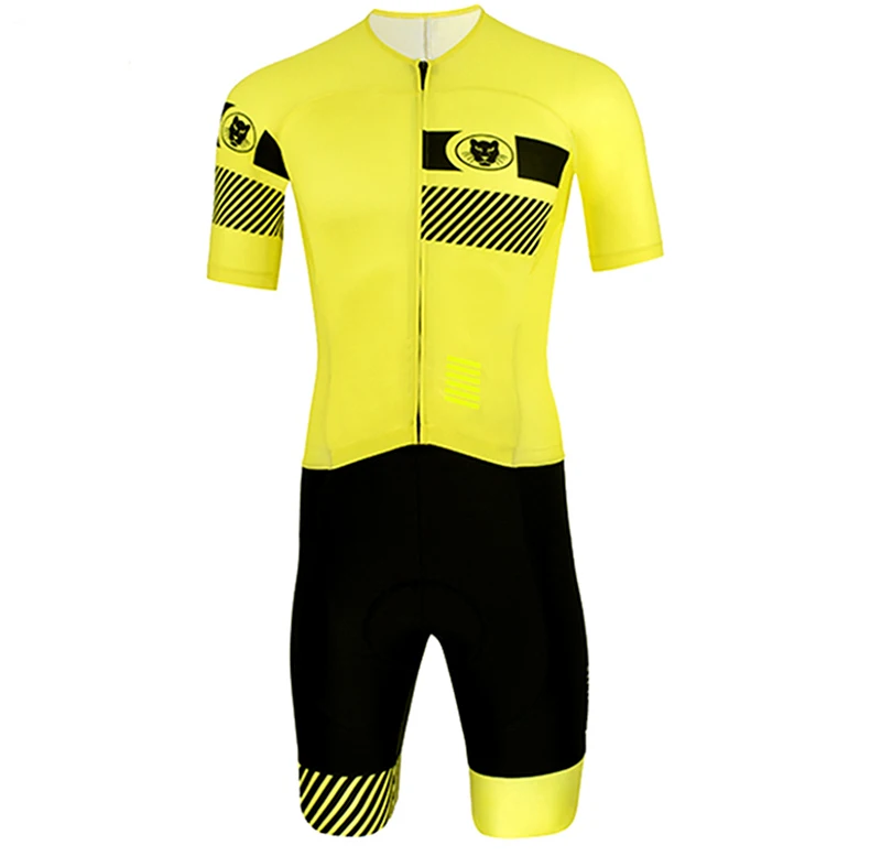 Runchita мужские ropa ciclismo verano hombre conjuntos 9d mtb летние шорты рукавом облегающий велосипедный костюм трикотаж pro team желтый