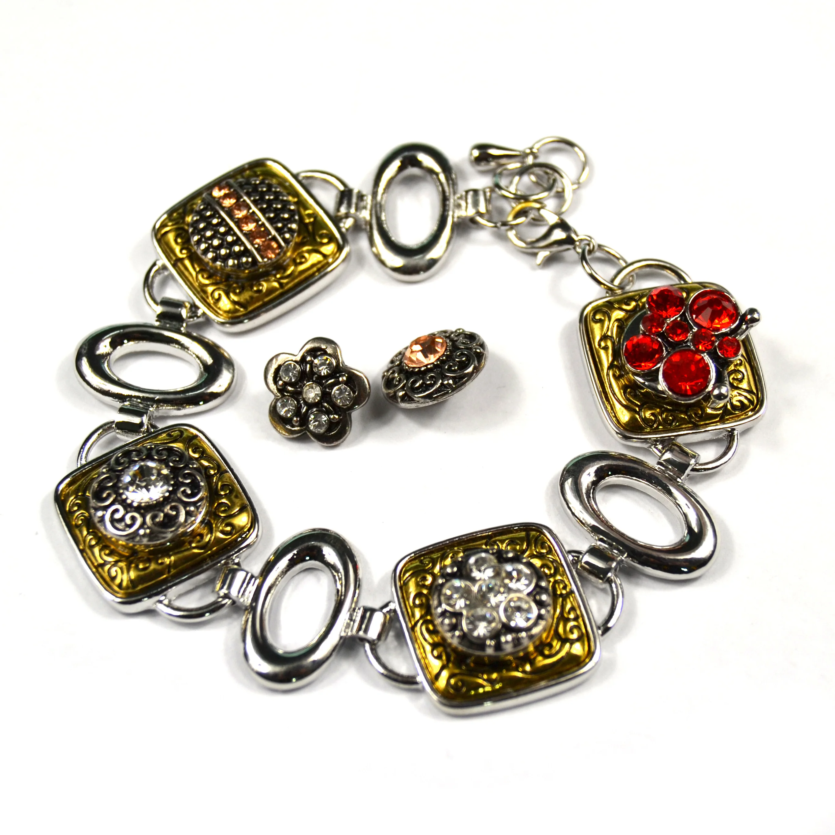 snap bracelets 18mm ginger snaps Button bracelet bouton pression DIY