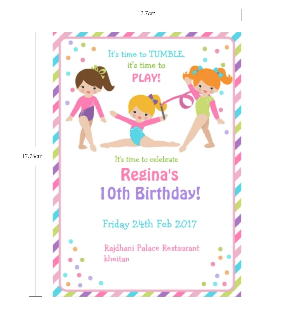 us 23 0 5x7 10th birthday invitations