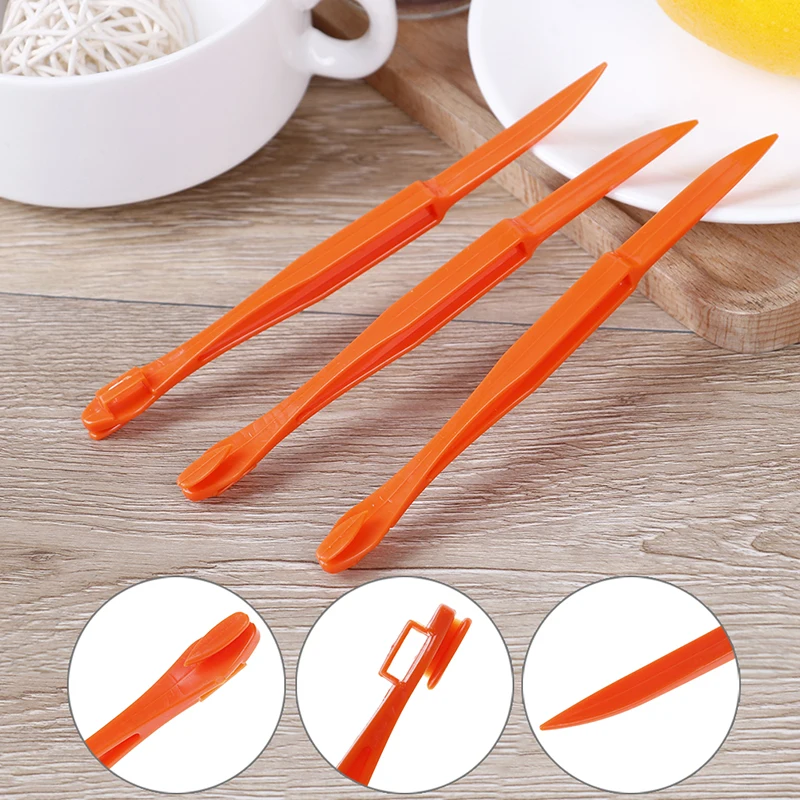 

10pcs orange juice compact and practical helper kitchen tool orange lemon or citrus fruit peelers long section orange peeler