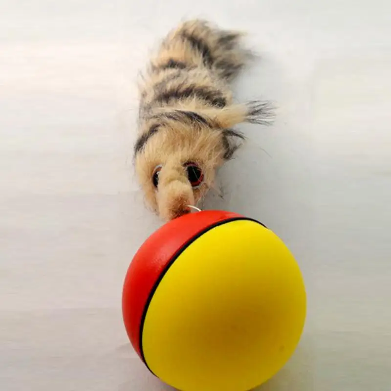 1 шт. игрушки для кошек Бобер ласка прокатный мотор мяч игрушка для домашних животных кошка собака Дети прыжки Веселые подвижные товары для домашних животных