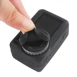 PULUZ силиконовый защитный чехол для DJI OSMO экшн-камеры с крышкой объектива