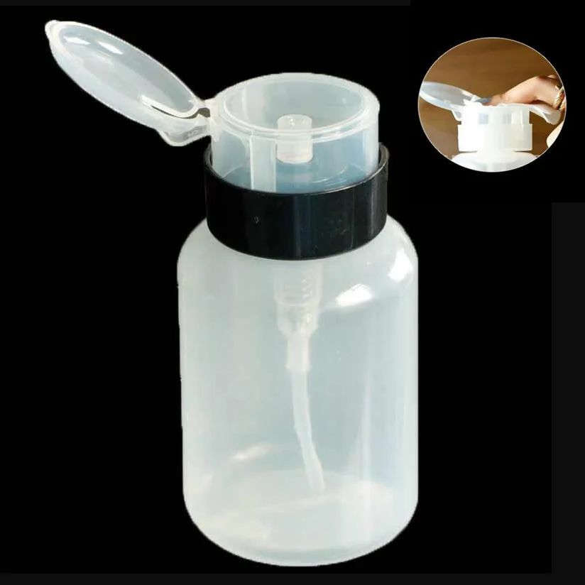 1Pcs Gel Nail Remover Bottle Spray Empty Pump Dispenser Nail Cleanser Liquid Bottle 210Ml