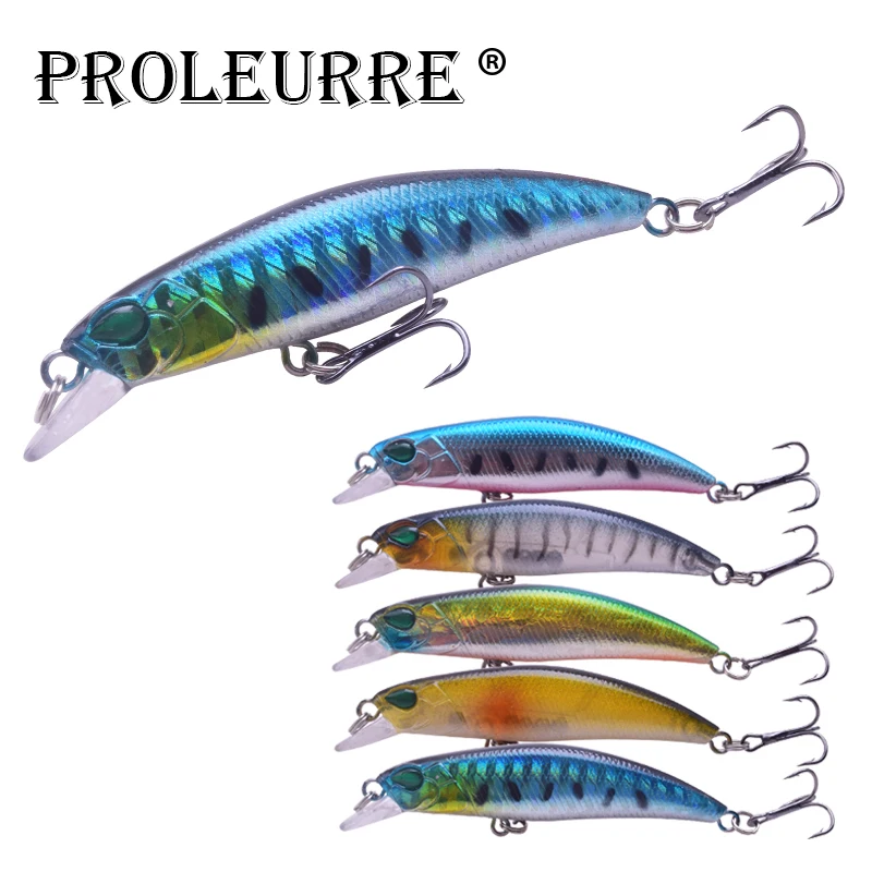 Proleurre 1 шт. приманка для рыбалки 6 5 см 4G pesca крючки рыбы воблер снасти искусственные