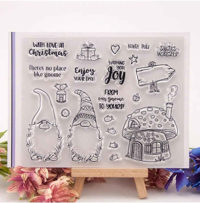 

Merry Christmas CLEAR STAMPS Sheet Silicone Stamps Suitable for Card Making /Scrapbooking/ Photo Albums/Diary/Paper Crafts