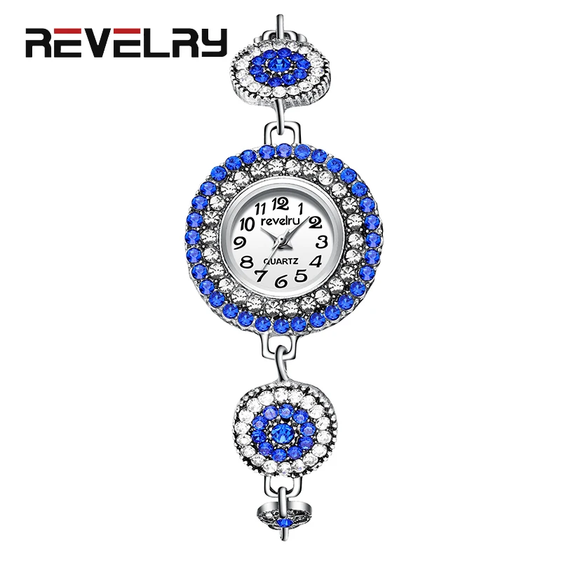 

REVELRY 2019 New Ladies Watch Women Watches Diamond Bracelet Stainless Wristwatch women watches Dress Watch Party Decoration