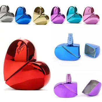 

1pcs Fashion Perfume Atomizer Bottle Heart Shape Bottle Refillable Empty 25ml Travel Mini Atomizer Spray Pump Perfume Bottle
