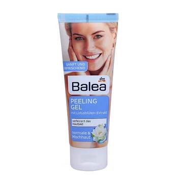 

Balea Peeling-Gel Facial Scrub Gentle Skin Exfoliating Buff away dead skin Clear pores Remove excess oil deposits Refine skin