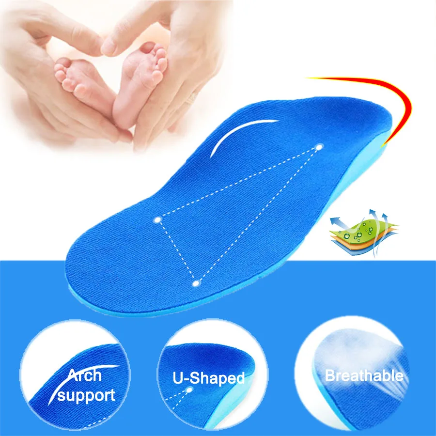 

Kids Children Orthopedic Insoles for Children Shoes Flat Foot Arch Support Orthotic Pads Correction Health Feet Care Insole