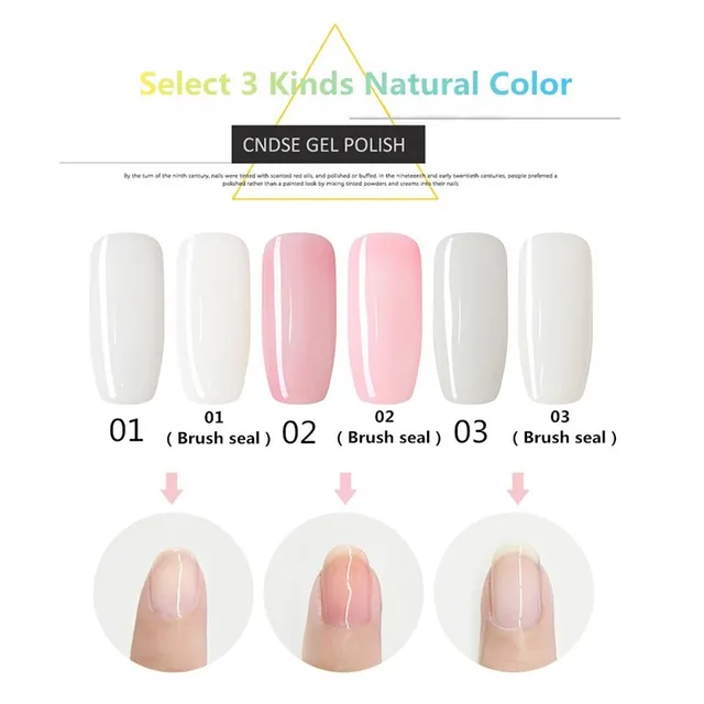Cndse 10ml Uv Led Gel Nail Polish Women Natural Color Series Cndse 10ml Uv Led Gel Nail Polish Women Natural Color Series Protect The Nails Breathable