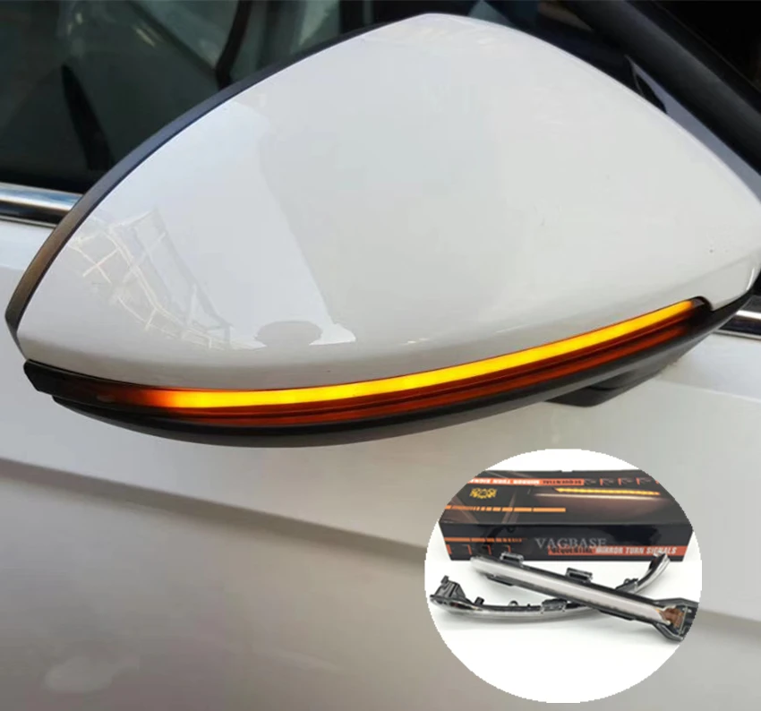2 шт. для VW Golf Mk7 7,5 7 Golf R динамический мигалка светодиодный сигнал поворота для Volkswagen Rline Sportsvan Touran боковое зеркало свет