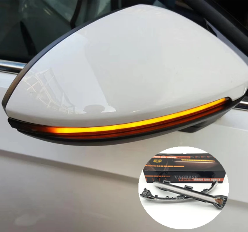 

2PCS For VW Golf MK7 7.5 7 Golf R Dynamic Blinker LED Turn Signal For Volkswagen Rline Sportsvan Touran Side Mirror Light