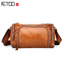 AETOO тренд Мужская мода Мужская модная обувь для отдыха в стиле ретро через плечо сумка-мессенджер сумка