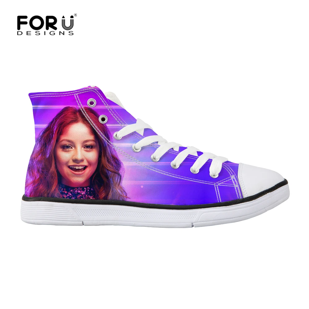 FORUDESIGNS Sneaker Women Canvas Shoes Vulcanized Soy Luna Print Teens Girls Lace Up Shoes Female Classic Walking Flats High Top FORUDESIGNS Sneaker Women Canvas Shoes Vulcanized Soy Luna Print Teens Girls Lace Up Shoes Female Classic Walking Flats High Top