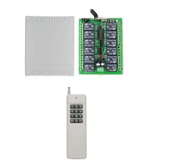 

DC 12 V 12CH Radio Controller RF Wireless Remote Control Switch System, Transmitter Receiver for intelligent home LED