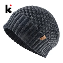 Men's Knitted Beanie Hats New Winter Warm Skullies Beanies Men Outdoor Ski Bonnet Caps Women Knitting Thick Gorros Add Velvet