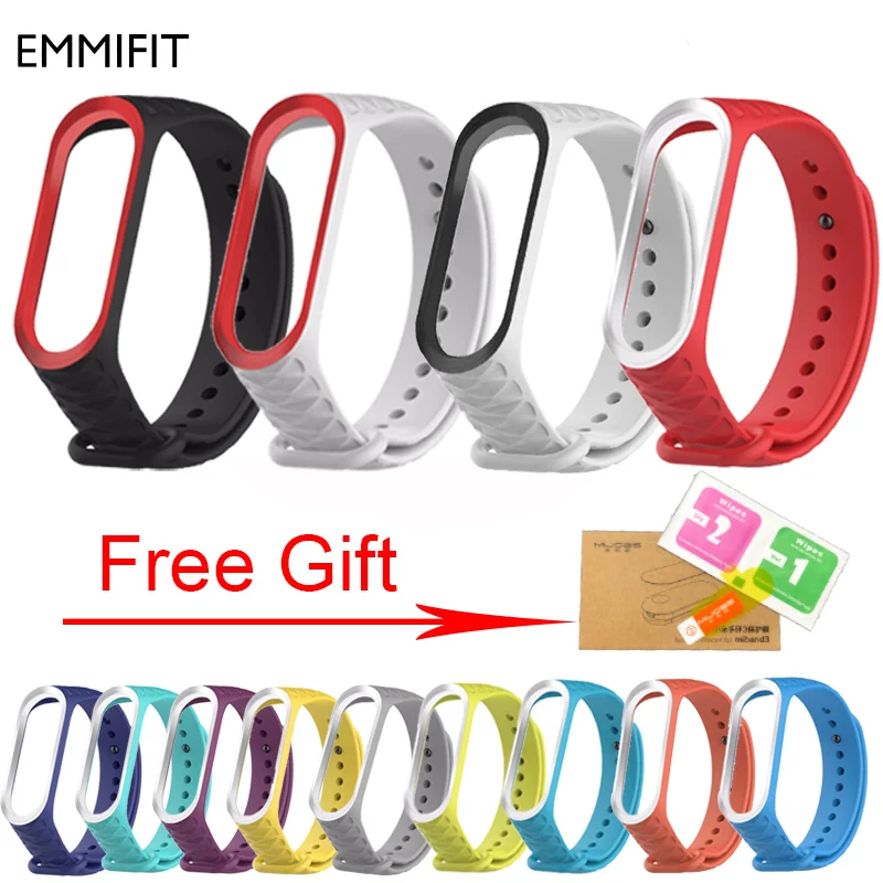 

wrist strap For Xiaomi mi band 3 sport Silicone Bracelet For xiaomi Mi band 3 band3 smart watch bracelet colours Mi Band 3 Strap