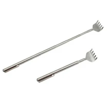 Портативный Нержавеющая сталь Back Scratcher зуд скребки Выдвижная удобный карман скребок массаж инструмент
