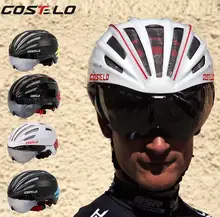 Costelo Cycling Helmet 4 Colors MTB Mountain Road Bike Helmet Bicycle Helmet Casco Speed Airo RS Ciclismo Goggles Bicicleta