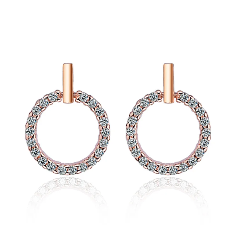 cubic zirconia stud earrings  (1)