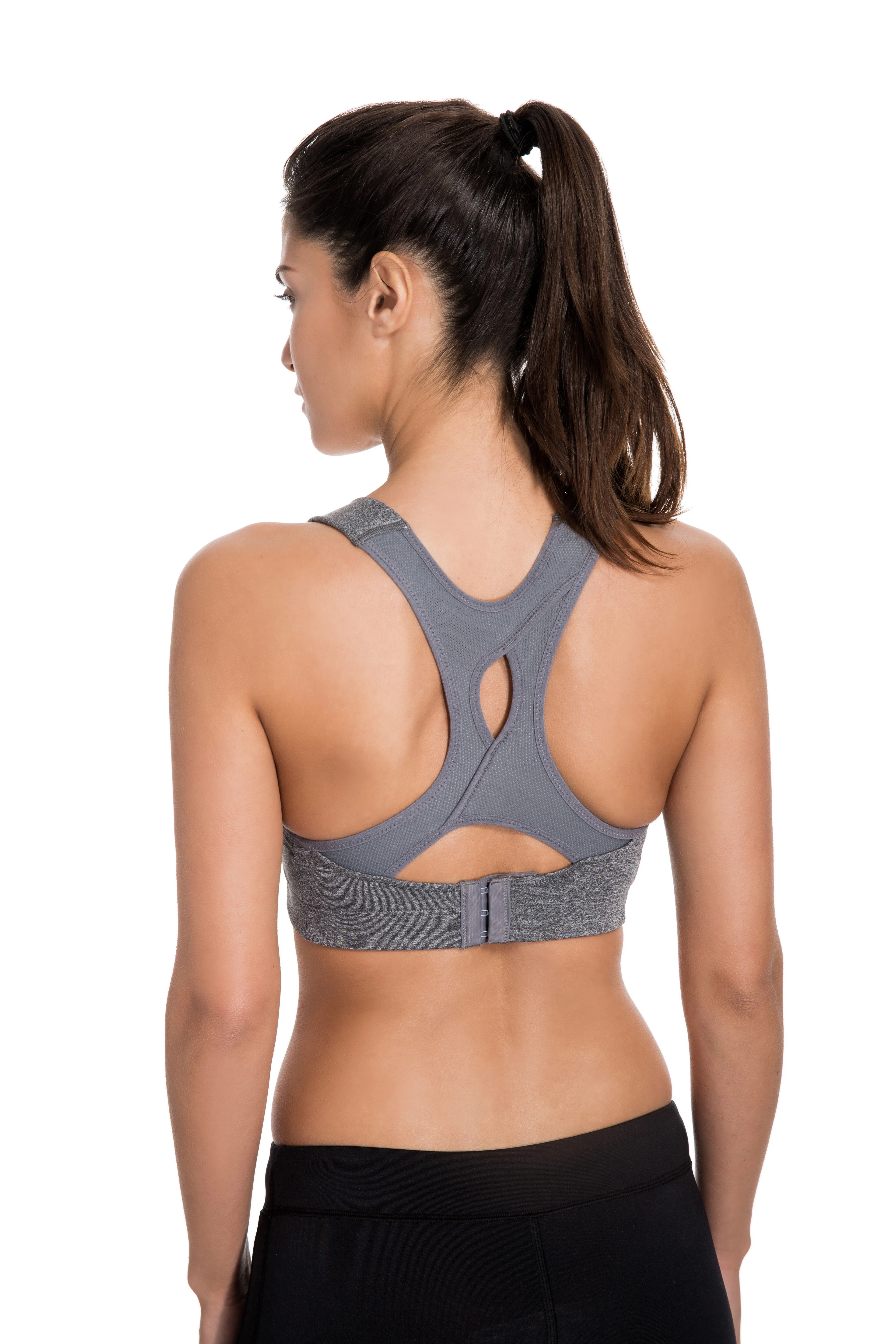 New Women's High Impact Ultra Supportive Full Coverage Racerback Active Bra Big Size 32-42 B C D DD E