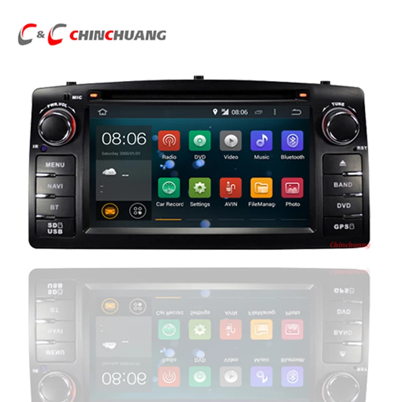 

2GB RAM Android 7.1 Car DVD GPS for Toyota Corolla E120 2003-2006 BYD F3 with Radio WIFI DVR USB, Support OBD 3G Mirror Link
