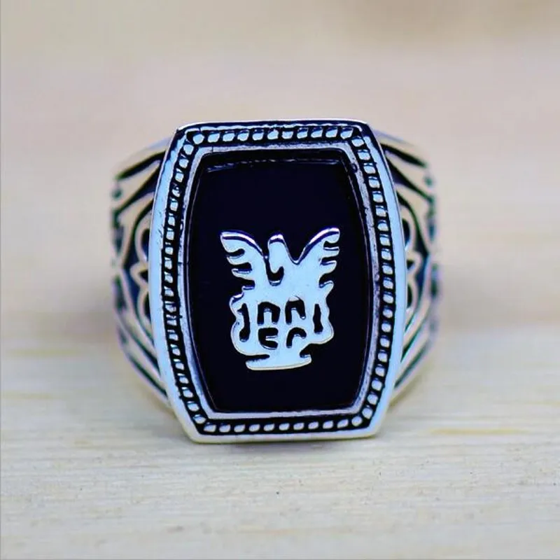 

New version of Vampire Diaries Jeremy Vintage Punk Fashion Jewelry Men Wedding Band Finger version of revival ring Gift